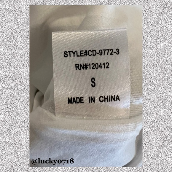 Cotton Candy LA NWT Laura Black and White Striped Ruffle Wrap Mini Dress Sz S - Picture 10 of 11